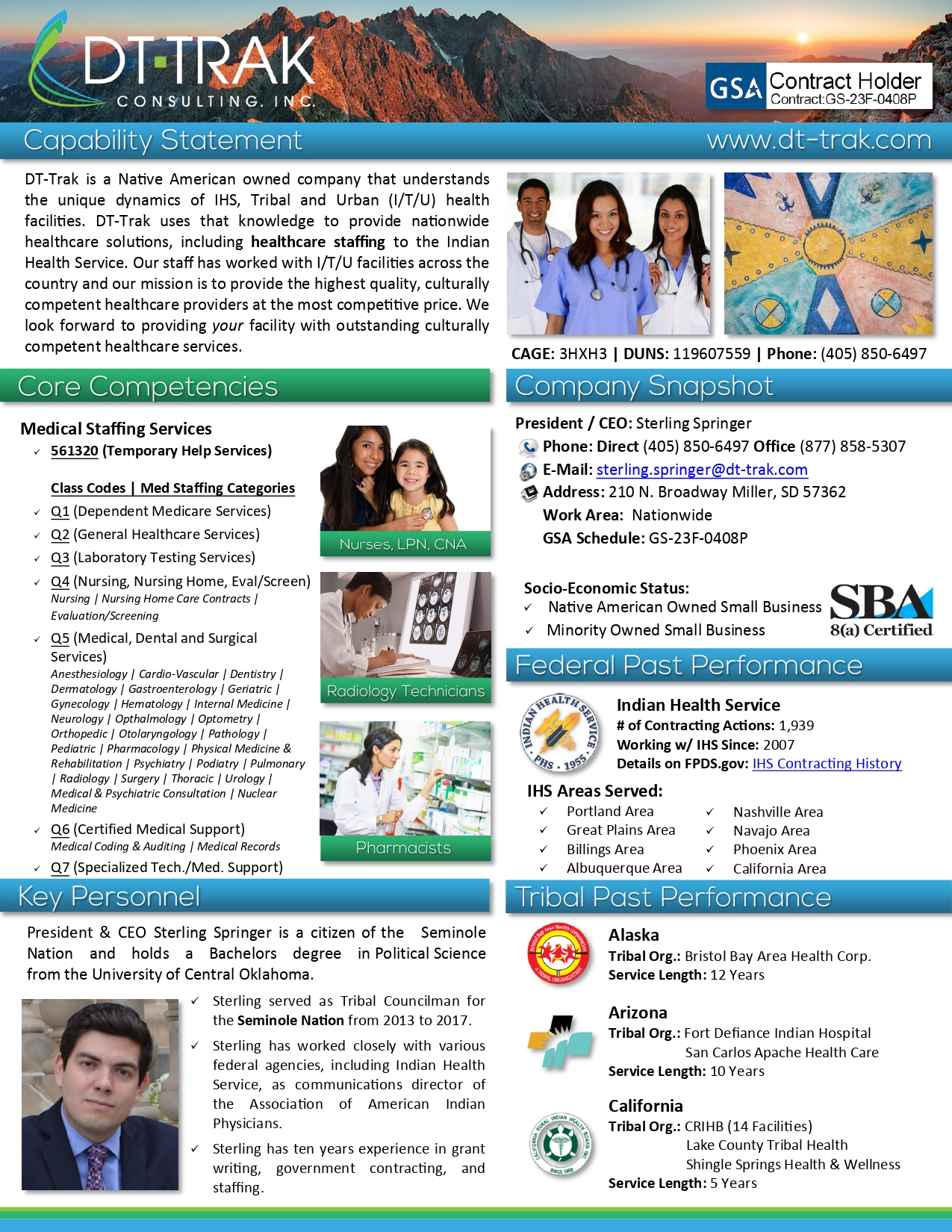 Healthcare Staffing Capability Statement